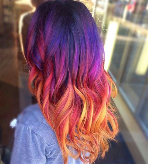 If Only Sunset Hair Sunset Hair Color Dyed Hair