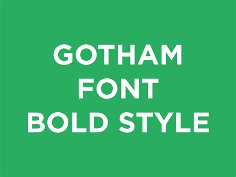 Free Gotham Font Download