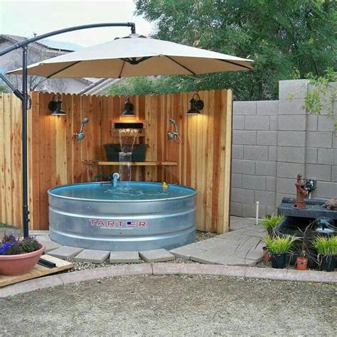 Love The Idea Of A Galvanized Pool If A Built In Is Not An Option