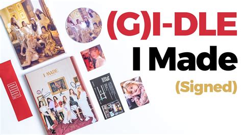 Gi Dle I Made Signed Mini Album Unboxing Quick Look G Idle