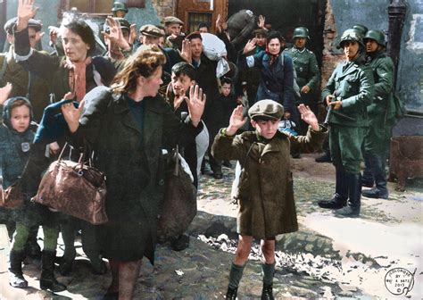 Colorized Holocaust Warsaw Ghetto May 1943