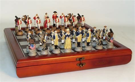 American Revolution Themed Set Themed Chess Sets Chess Board