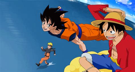 18 Gambar Naruto Goku Luffy Koleksi Gambar Lian