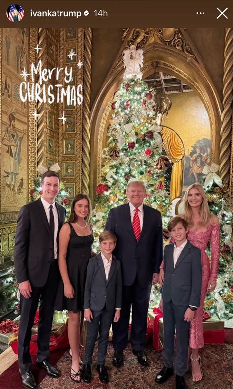 Ivanka Trumps Rare Holiday Appearance With Donald Trump Photo