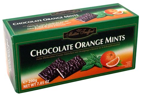 Шоколадні цукерки Maitre Truffout Chocolate Orange Mints із чорного