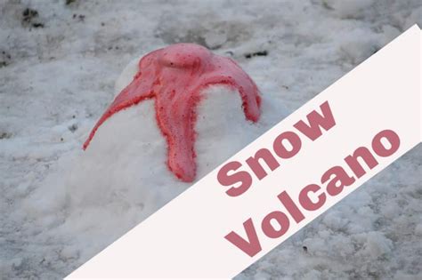 How To Make A Snow Volcano Winter Science For Kids Winter Science
