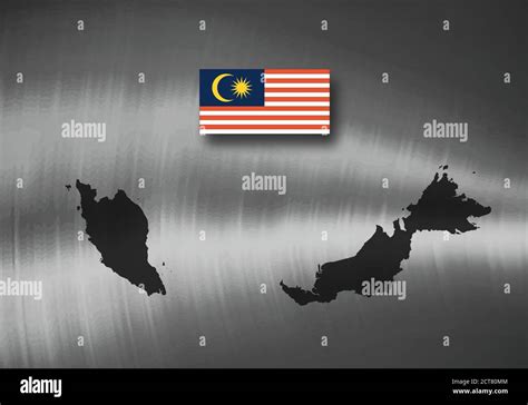 Map And Flag Of Malaysia Countrie In Asia 3d Illustration Stock Photo