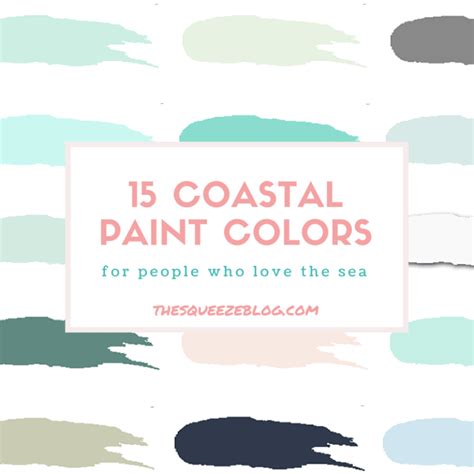 15 Coastal Paint Colors For People Who Love The Sea Coastal Paint