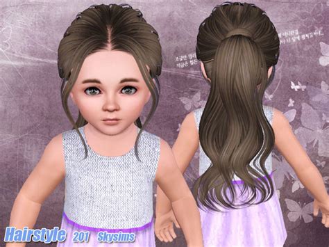 The Sims Resource Skysims Hair Toddler 201