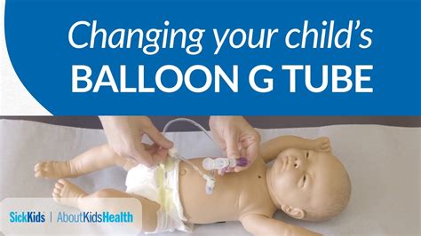 How To Change Your Childs Balloon G Tube Youtube