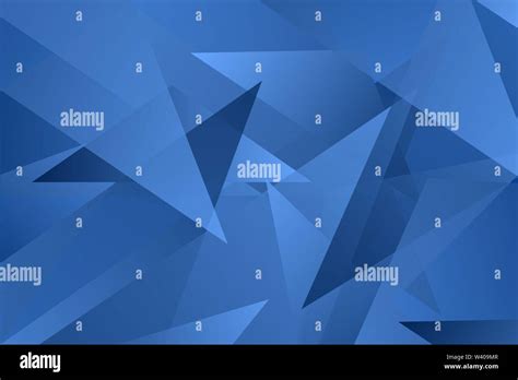 Abstract Geometric Blue Triangle Overlay Vector Background Stock Vector
