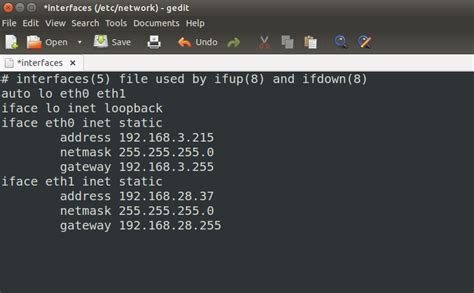 How To Set A Static Ip Address On A Network Interface In Linux