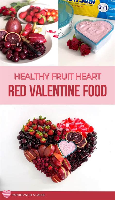 Red Food Fruit Heart For Valentines Day Parties With A Cause