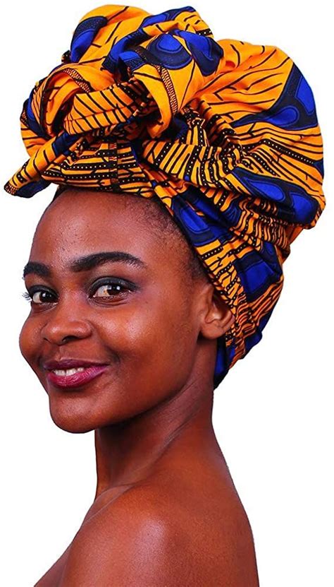Fans Face Traditional African Headwrap Headtie Nigerian Scarf Headwear