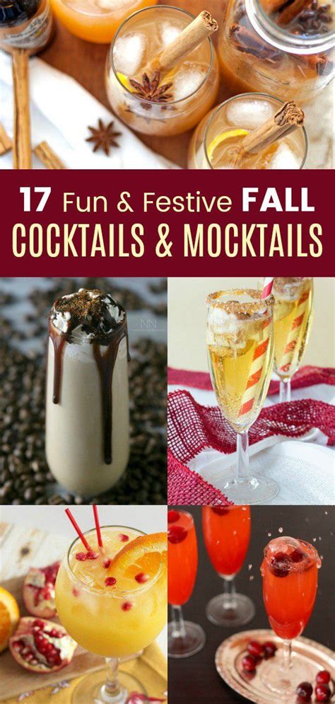 17 Fun And Festive Fall Cocktails And Mocktails Delicious Drinks Made With And Without Alcohol