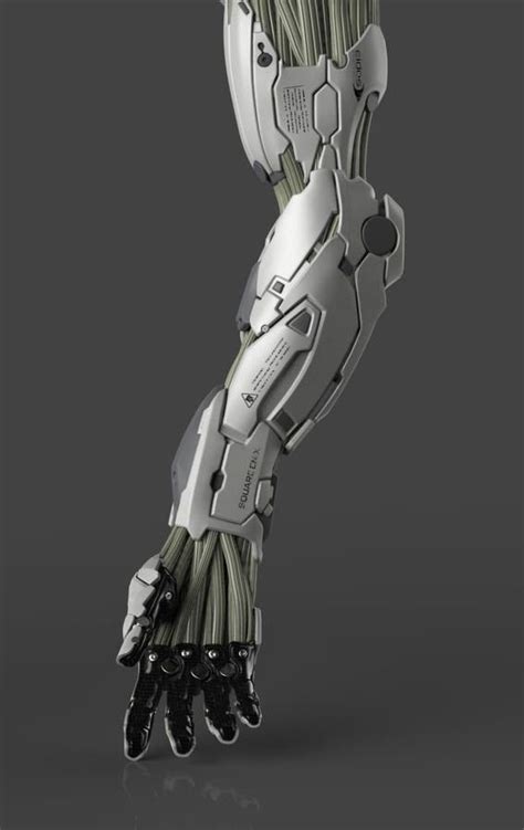 Mechanical Arm Anime Guy With Robot Arm