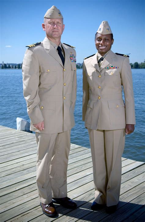 Us Navy 070919 N 5319a 008 Two Sailors Shows Off The Prototype Uniform