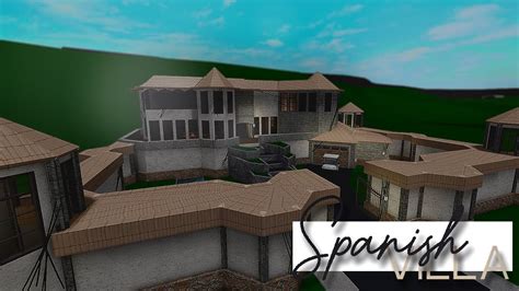 Spanish Villa Exterior Only Speedbuild Bloxburg On Roblox Theme Loader