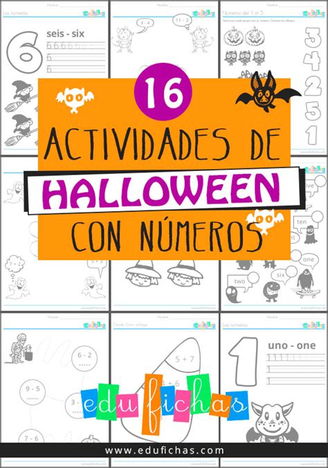 16 Actividades De Halloween Con Números Para Niños