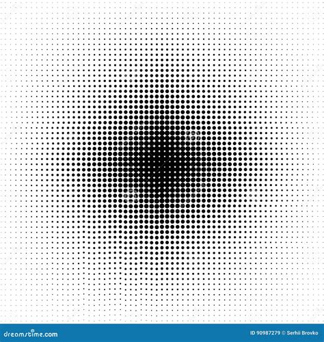 Halftone Circles Halftone Dot Pattern Stock Vector Illustration Of