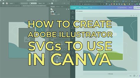 How To Create Svg Files In Adobe Illustrator For Use In Canva Youtube