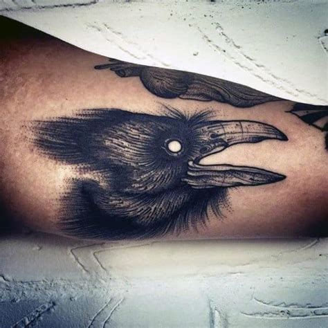 100 Crow Tattoo Designs For Men Black Bird Ink Ideas
