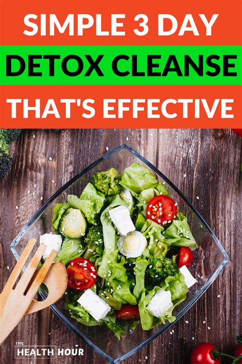 Simple 3 Day Detox Cleanse Thats Effective The Health Hour In 2020