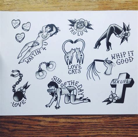 Image Of Romance Flash Sheet Tattoos Pinterest
