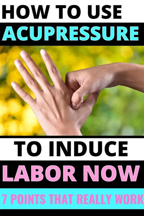 Acupressure Points For Inducing Labor Conquering Motherhood