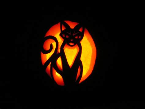 20 Halloween Cat Pumpkin Stencils