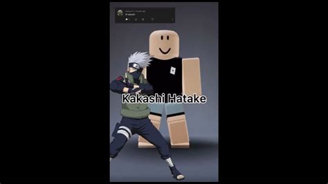 Kakashi Roblox Avatar Youtube