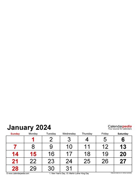 Photo Calendar 2024 Free Printable Word Templates