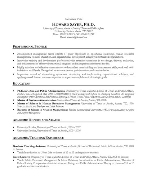 A curriculum vitae, latin for course of life, often shortened as cv or vita (genitive case, vitae), is a written overview of someone's life's work (academic formation, publications, qualifications, etc.). Manager CV Example - HR Ph.D