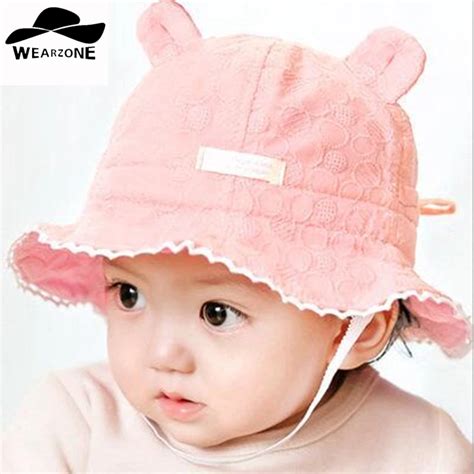 New Basin Cap Summer Baby Bucket Hat Cute Girls Toddler Hats Denim