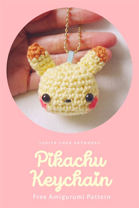 Pikachu Keychain Amigurumi Free Crochet Pattern Du Liebst Schmuck