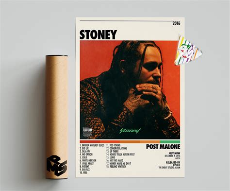 Post Malone Poster Stoney Poster Post Malone Stoney Etsy