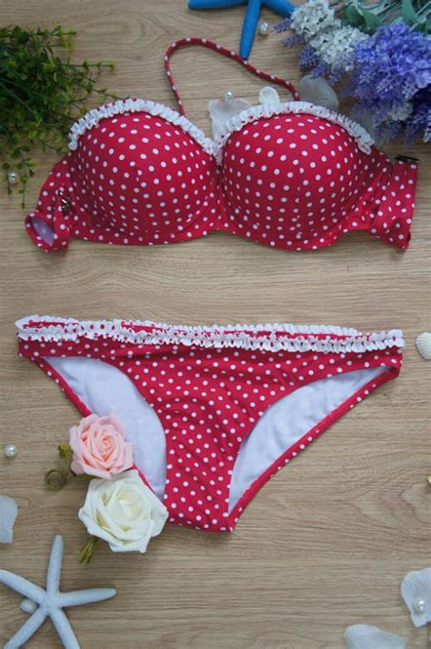 Retro Style Polka Dot Bikini Bathing Suit Gonchas