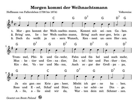 Ein weihnachtslied ist ein lied, das zu weihnachten gesungen wird, weil der liedtext einen bezug zum feiertag hat. Morgen kommt der Weihnachtsmann | Weihnachtslieder texte ...