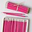 Large Pack Personalised Pink Pencils By Able Labels 