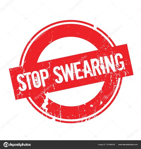 Stop Swearing Rubber Stamp — Stock Vector © Lkeskinen0 161968336