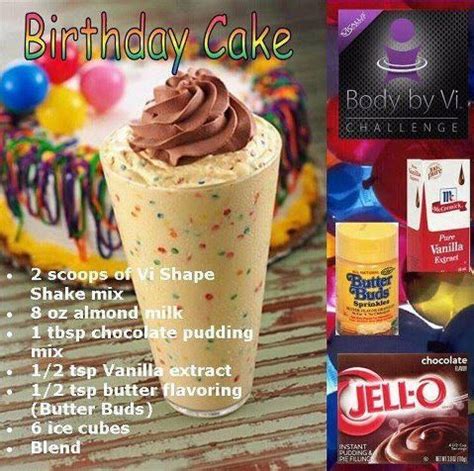 Share the best gifs now >>>. Visalus Birthday Cake www.sarahwahlers.bodybyvi.com (With images) | Herbalife shake recipes ...