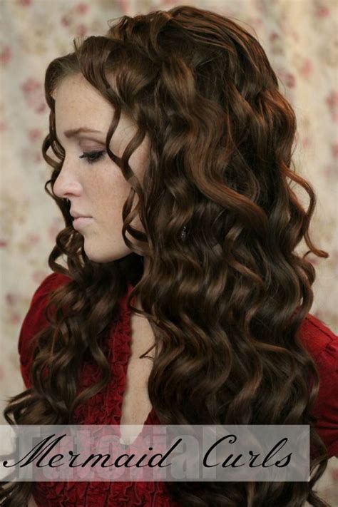 Mermaid Braid Curls Holiday Hairstyles Waves Hair Tutorial Hair