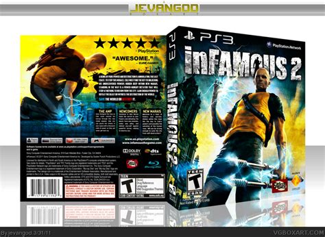 Infamous 2 Playstation 3 Box Art Cover By Jevangod