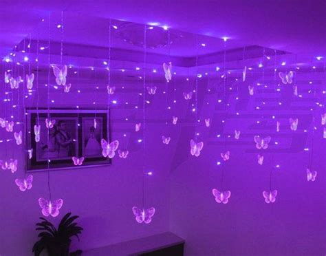 Inspirational Decorations With Led Lights 07 Butterfly Room Dreamy Room Purple Rooms
