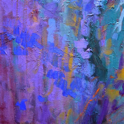 Purple Blue Abstract Painting Art Print By Dorothy Fagan