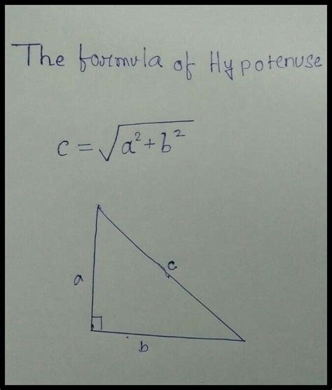 Q What Is The Formula Of Hypotenuse Maths The Triangle And Its