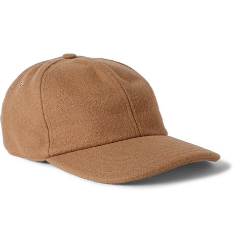 Ami Wool Baseball Cap In Brown For Men Lyst