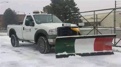 Ford Snow Plow Truck F350 Workhorse Plowing Landscaping Towing
