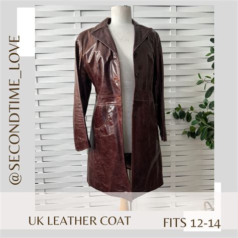 Vintage Oxblood Leather Coat