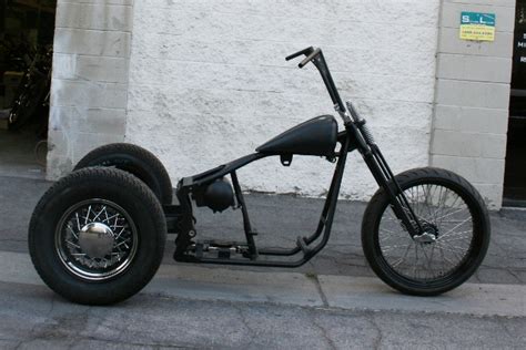 N279 Old School Bobber Trike With 23 Front Malibu Motorcycle Works